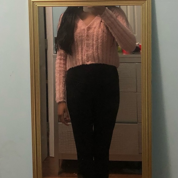 Pink cardigan sweater - Picture 1 of 2